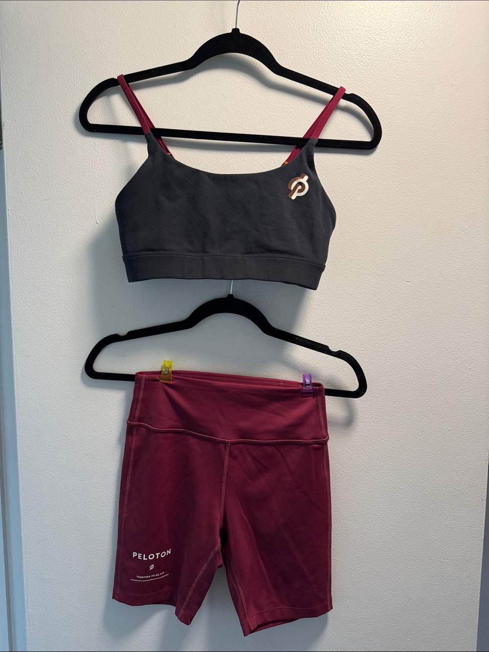 Peloton Biker Short and Strappy Cadent Sports Bra Set